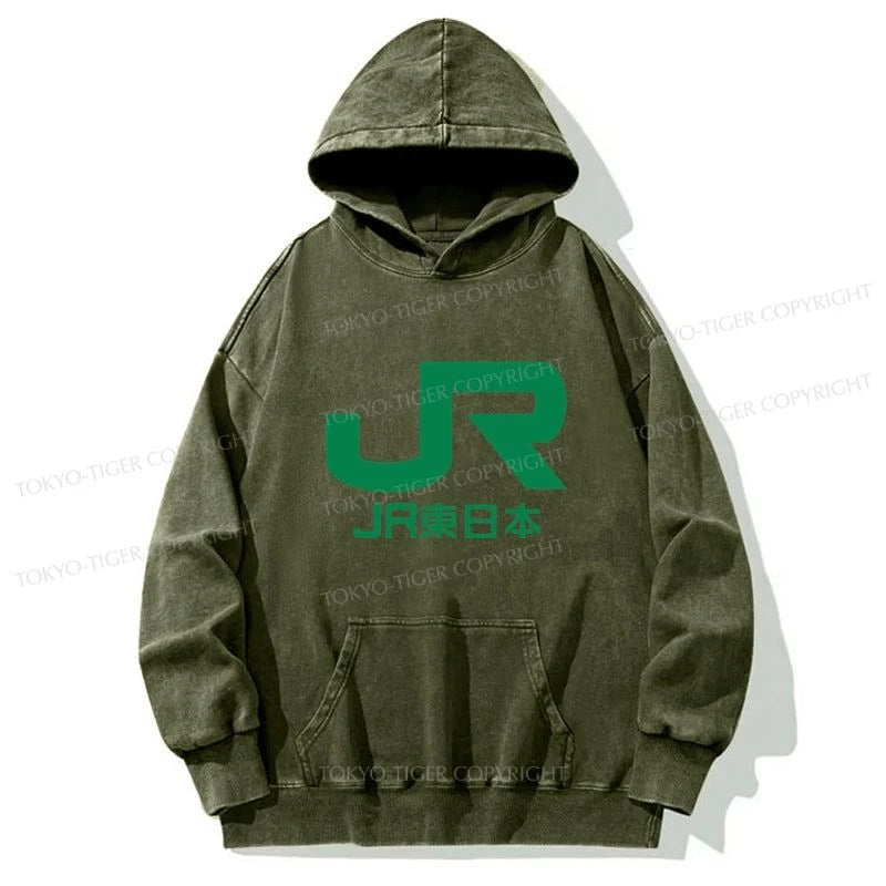 Tokyo-Tiger East Japan Railway Company Washed Hoodie