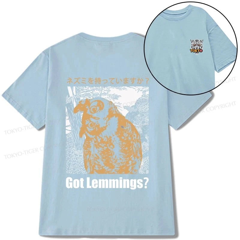 Tokyo-Tiger Do You Have Lemmings Japanese Front Back Classic T-Shirt