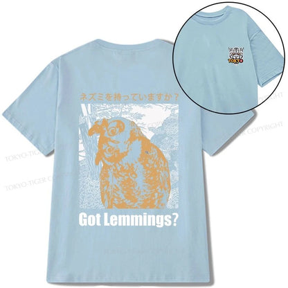 Tokyo-Tiger Do You Have Lemmings Japanese Front Back Classic T-Shirt