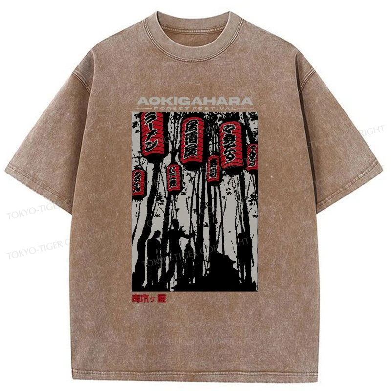 Tokyo-Tiger Aokigahara Japanese Washed T-Shirt