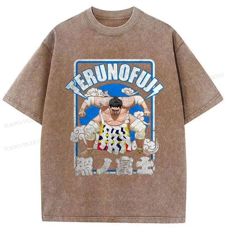 Tokyo-Tiger Sumo Japanese Sport Washed T-Shirt