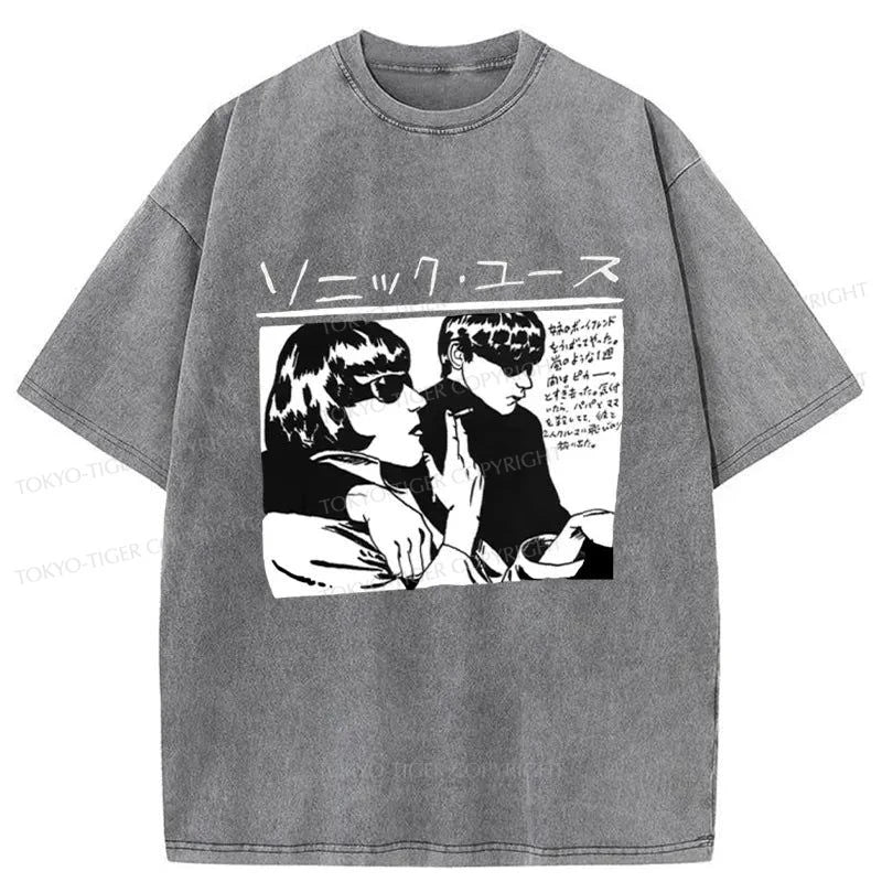 Tokyo-Tiger Sonic Youth Japanese Washed T-Shirt