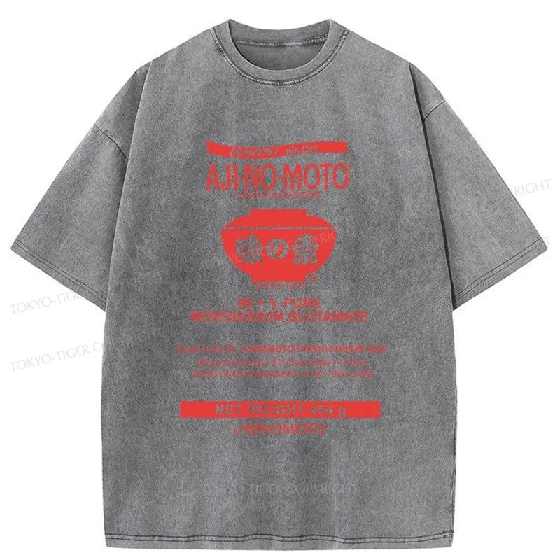 Tokyo-Tiger Monosodium Glutamate Japanese Washed T-Shirt