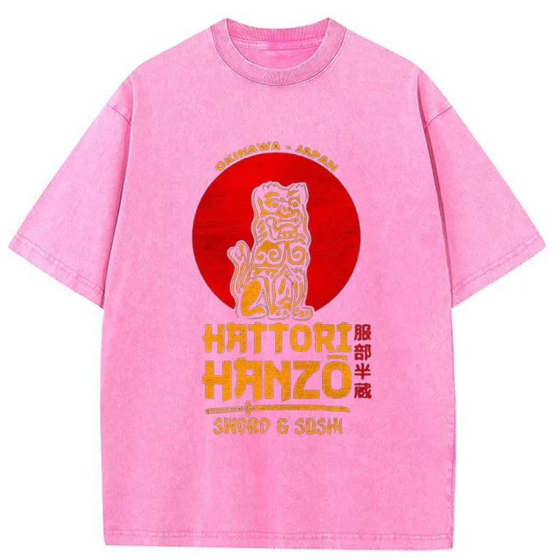 Tokyo-Tiger Hattori Hanzo Katana Washed T-Shirt