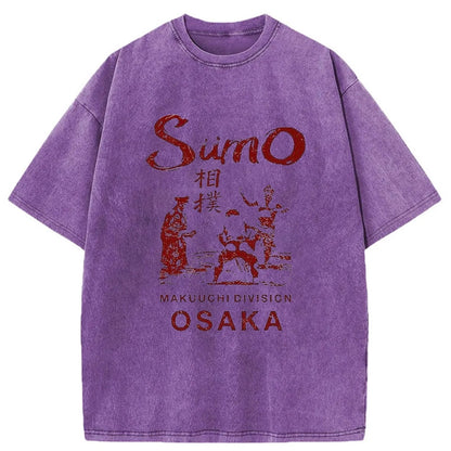 Tokyo-Tiger Sumo Wrestling Osaka Japan Washed T-Shirt