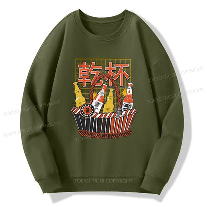 Tokyo-Tiger Have A Beer Together Sweatshirt