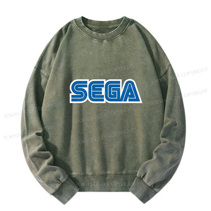 Tokyo-Tiger Sega Logo Washed Sweatshirt