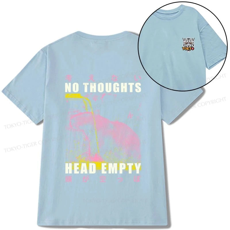 Tokyo-Tiger No Thoughts Head Empty Front Back Classic T-Shirt