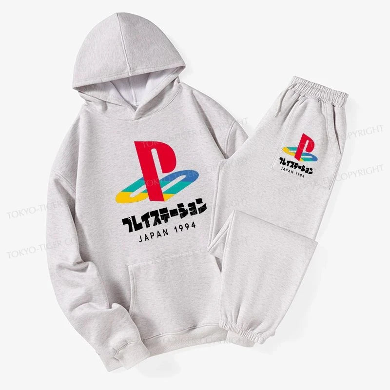 Tokyo-Tiger Playstation Japan 1994 Fleece Lined Hoodie Set