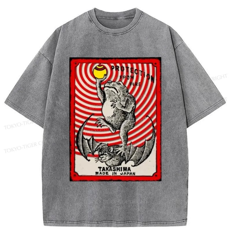 Tokyo-Tiger Takashima Matchbox Japanese Washed T-Shirt