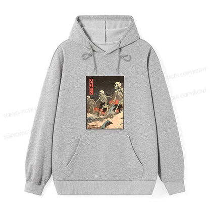 Tokyo-Tiger Japanese Rising Skeletons Classic Hoodie