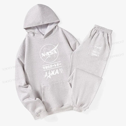 Tokyo-Tiger NASA JAXA Space Partners Fleece Lined Hoodie Set