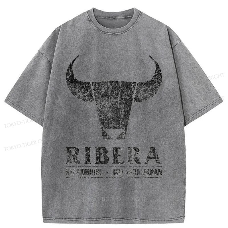 Tokyo-Tiger Ribera Steak House Japan Washed T-Shirt