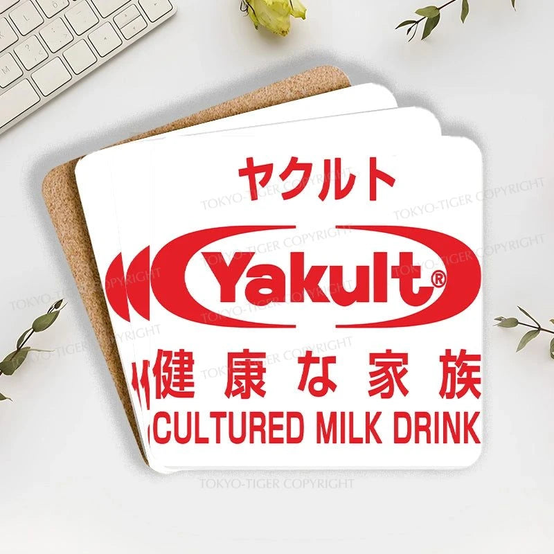 Tokyo-Tiger Yakult Logo Coaster