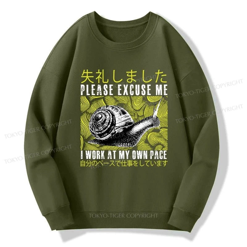 Tokyo-Tiger Snails That Work According To Their Own Rules Sweatshirt