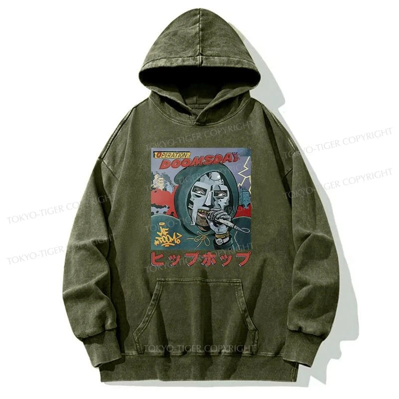 Tokyo-Tiger Mf Doom Japan Washed Hoodie