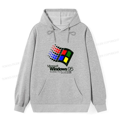 Tokyo-Tiger Windows 95 Logo Classic Hoodie