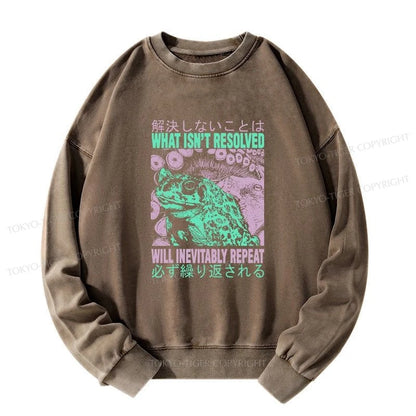 Tokyo-Tiger What Ist Resolved Forg Washed Sweatshirt