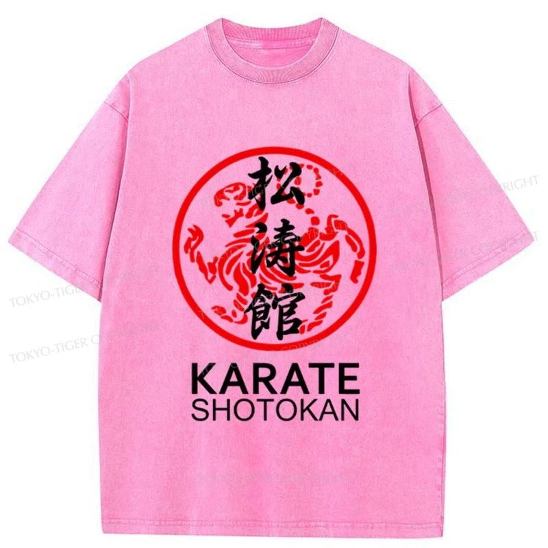 Tokyo-Tiger Karate Shotokan Washed T-Shirt