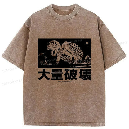 Tokyo-Tiger Mass Destruction Japan Washed T-Shirt