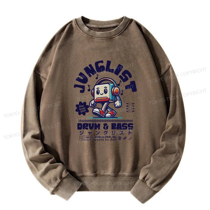 Tokyo-Tiger Junglist DNB Japan Washed Sweatshirt