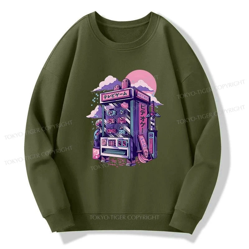 Tokyo-Tiger Japanese Vending Machines Sweatshirt