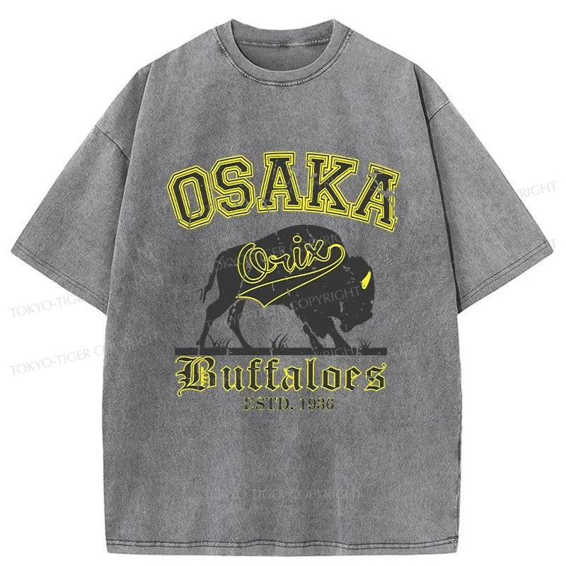 Tokyo-Tiger Orix Buffaloes Japanese Washed T-Shirt