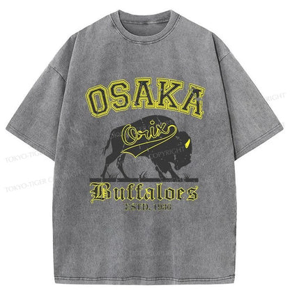 Tokyo-Tiger Orix Buffaloes Japanese Washed T-Shirt