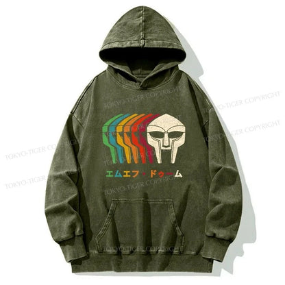 Tokyo-Tiger Retro MF Doom Washed Hoodie