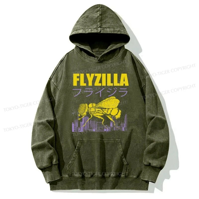 Tokyo-Tiger Giant Fly Japanese Washed Hoodie