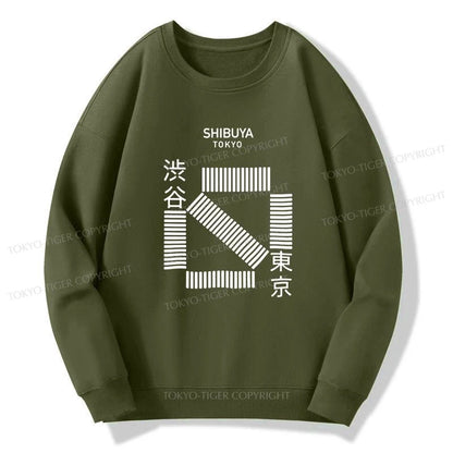 Tokyo-Tiger Japanese Shibuya Crossing Sweatshirt