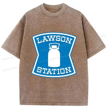 Tokyo-Tiger Lawson Station Japanese Washed T-Shirt