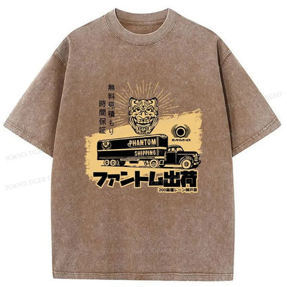 Tokyo-Tiger Japanese Shipping Company Washed T-Shirt