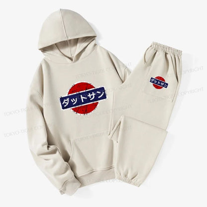 Tokyo-Tiger Datsun Vintage Japanese Car Fleece Lined Hoodie Set