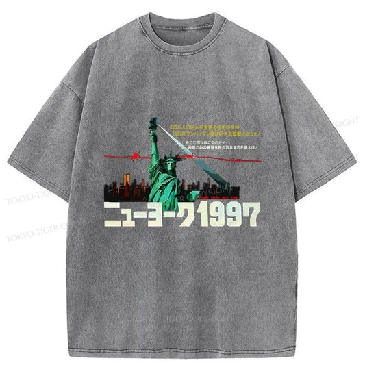 Tokyo-Tiger Escape From New York 1997 Washed T-Shirt