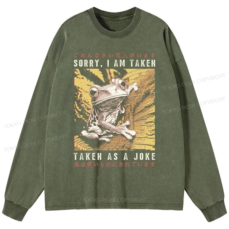 Tokyo-Tiger The Tragic Frog Japanese Washed Long Sleeve T-Shirt