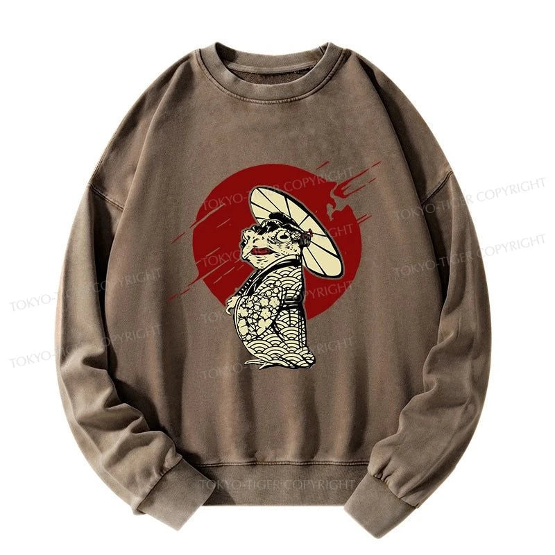 Tokyo-Tiger Frog Monster Washed Sweatshirt