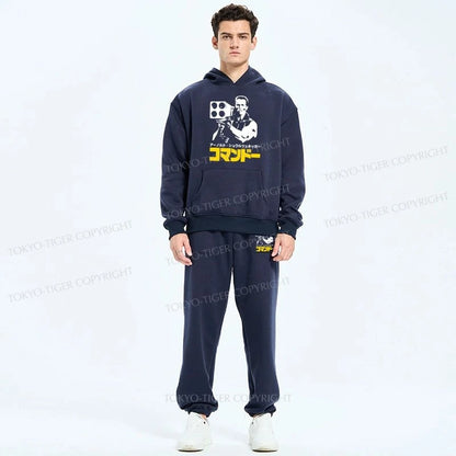 Tokyo-Tiger Commando In Japanese Fleece Lined Hoodie Set