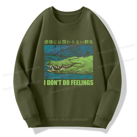 Tokyo-Tiger An Emotionless Crocodile Sweatshirt