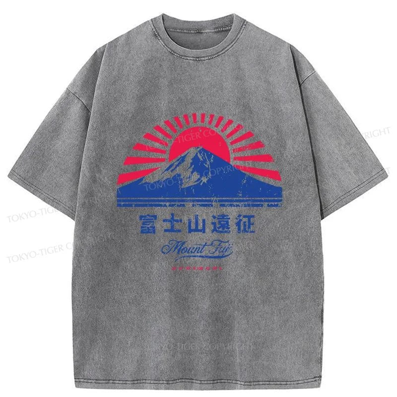 Tokyo-Tiger Mount Fuji Expedition Washed T-Shirt