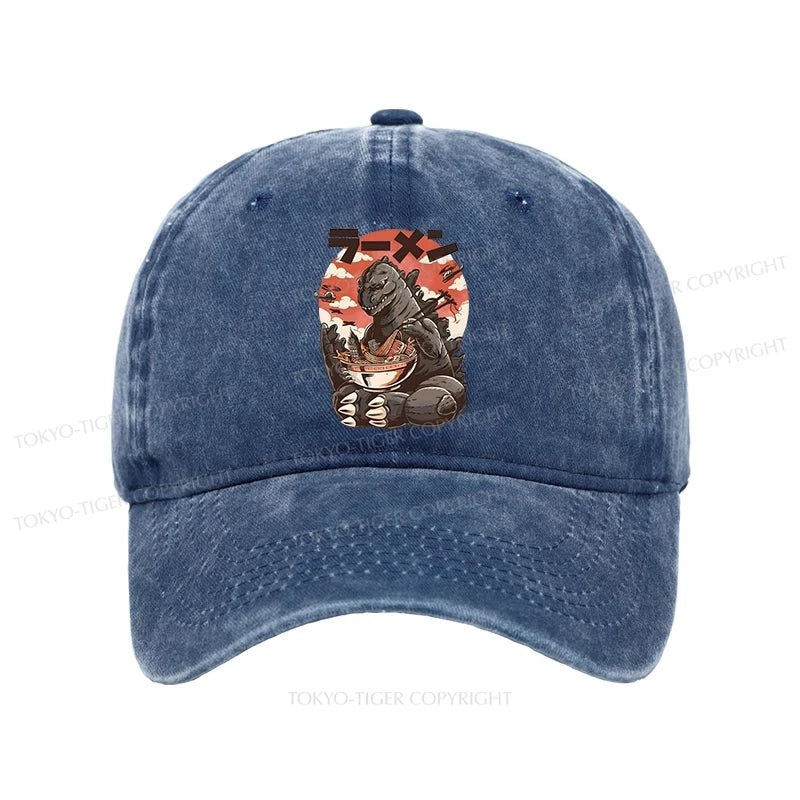 Tokyo-Tiger Ramen Monster Japanese Washed Cap