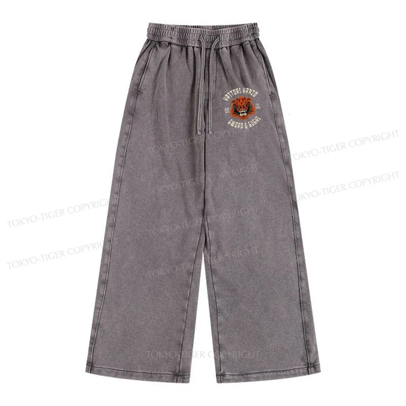 Tokyo-Tiger Japanese Hattori Hanzo Prints Washed Sweatpants