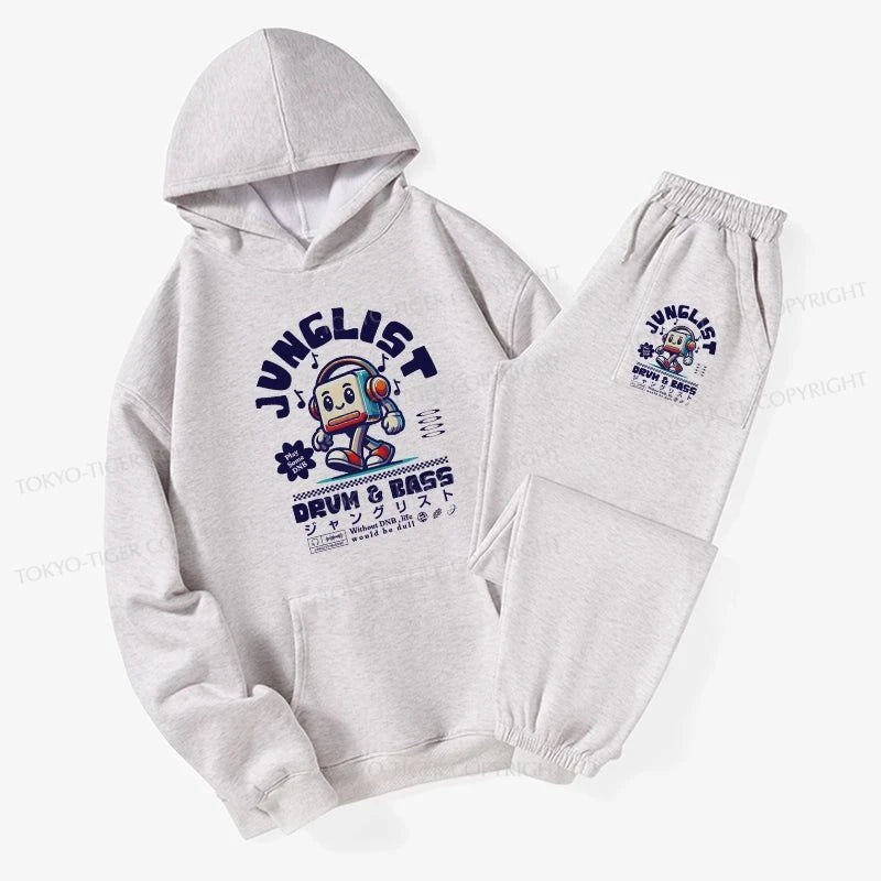 Tokyo-Tiger Junglist DNB Japan Fleece Lined Hoodie Set