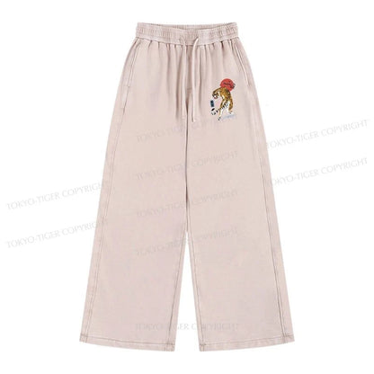 Tokyo-Tiger Tiger Blossom Japanese Sakura Washed Sweatpants