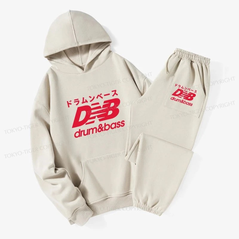 Tokyo-Tiger Drum And Bass Japan Fleece Lined Hoodie Set