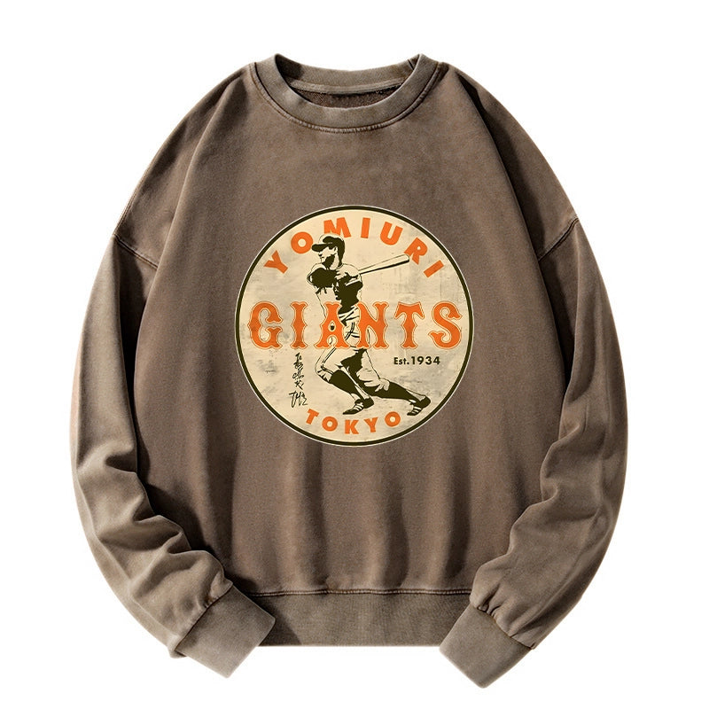 Tokyo-Tiger Yomiuri Giants Shigeru Nagashima Washed Sweatshirt