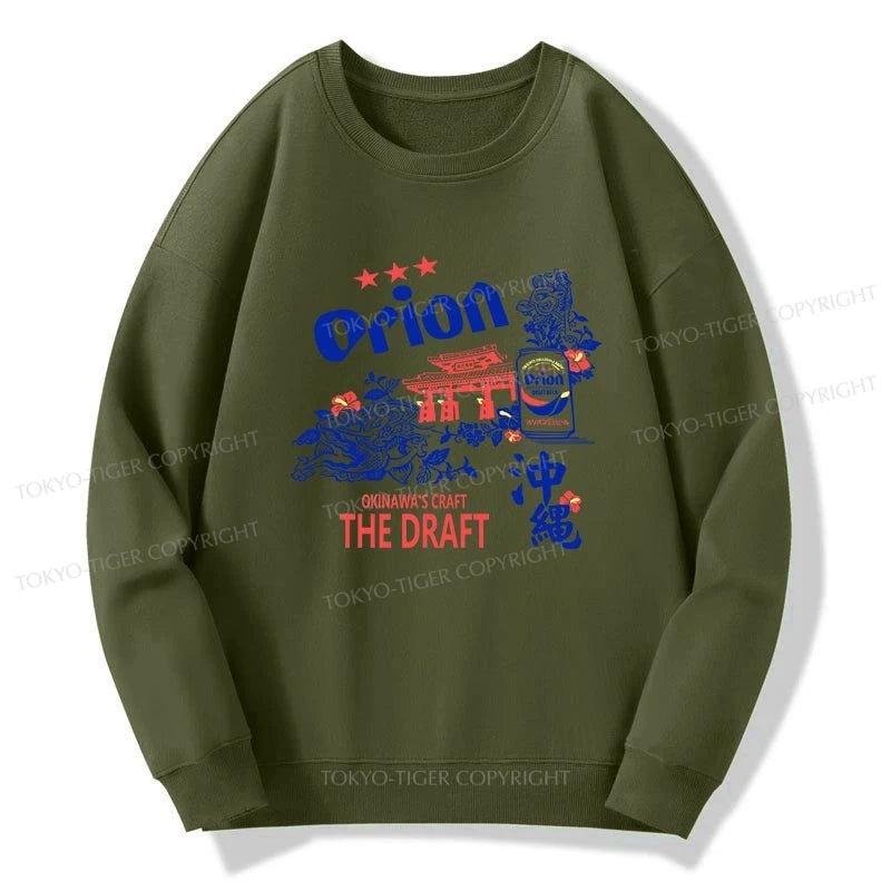 Tokyo-Tiger Orion Beer With Okinawa Sweatshirt