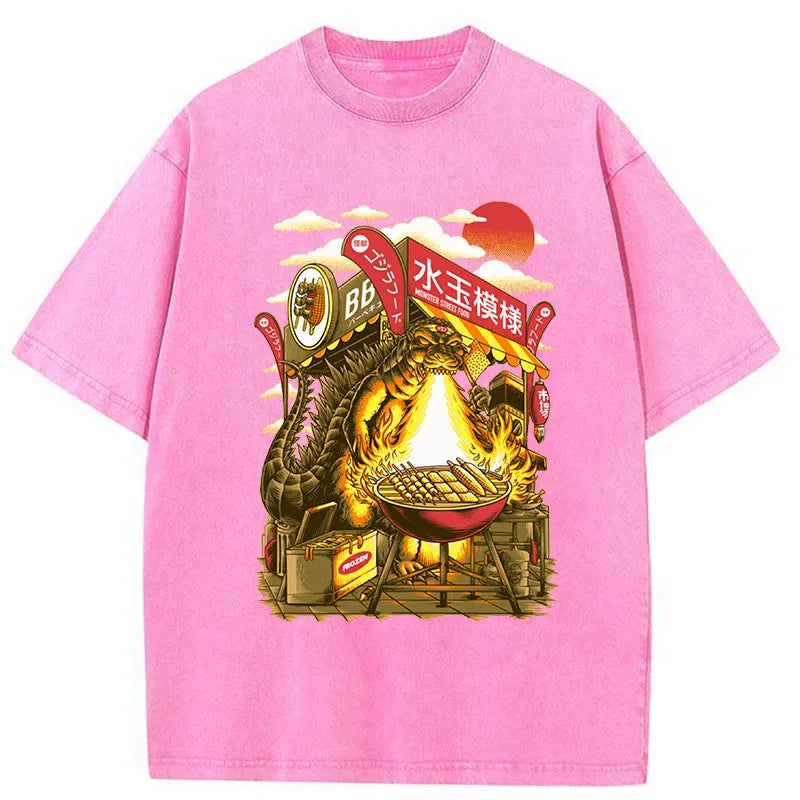 Tokyo-Tiger BBQ Kaiju Washed T-Shirt