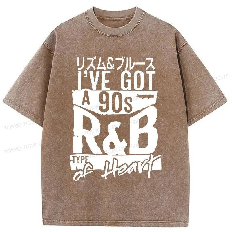 Tokyo-Tiger R&B Heart Japanese Washed T-Shirt