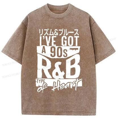 Tokyo-Tiger R&B Heart Japanese Washed T-Shirt